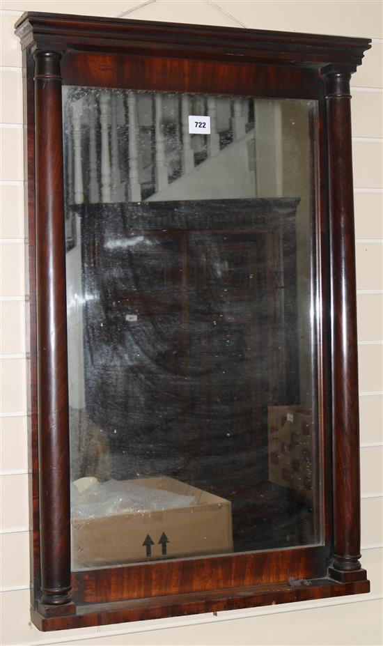 A Regency mahogany pier glass, W.66cms H.104cms